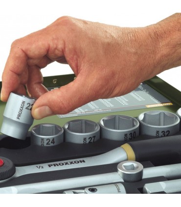 Proxxon Endüstriyel 23420 1/2" Kare Soketli Altıköşe Lokma 21mm