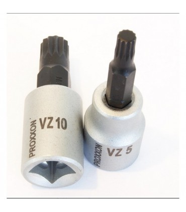 Proxxon Endüstriyel 23328 1/2" Kare Soketli Multipoint/XZN Lokma Bits M16