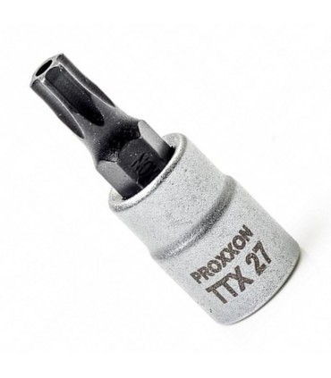 Proxxon Endüstriyel 23761 1/4" Kare Soketli Delikli Torx Lokma Bits TX27