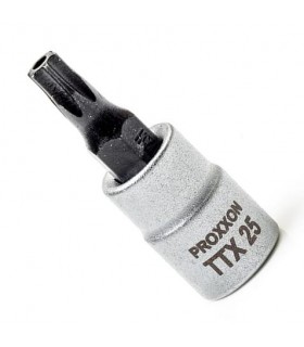 Proxxon Endüstriyel 23760 1/4" Kare Soketli Delikli Torx Lokma Bits TX25