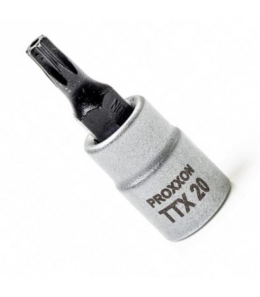 Proxxon Endüstriyel 23758 1/4" Kare Soketli Delikli Torx Lokma Bits TX20