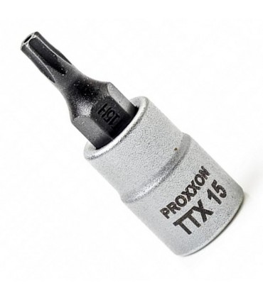 Proxxon Endüstriyel 23756 1/4" Kare Soketli Delikli Torx Lokma Bits TX15