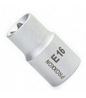 Proxxon Endüstriyel 23386 1/2" Kare Soketli Dişi Torx Lokma Bits E16