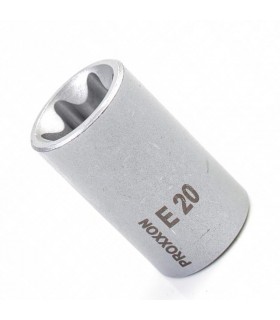 Proxxon Endüstriyel 23390 1/2" Kare Soketli Dişi Torx Lokma Bits E20