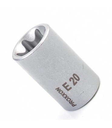 Proxxon Endüstriyel 23390 1/2" Kare Soketli Dişi Torx Lokma Bits E20