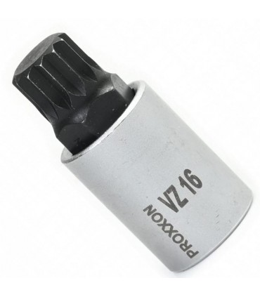 Proxxon Endüstriyel 23328 1/2" Kare Soketli Multipoint/XZN Lokma Bits M16