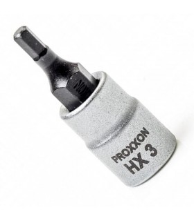 Proxxon Endüstriyel 23743 1/4" Kare Soketli Alyan/Hex Lokma Bits 3mm