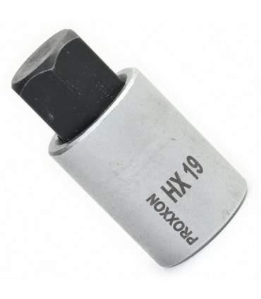 Proxxon Endüstriyel 23473 1/2" Kare Soketli Alyan/Hex Lokma Bits 19mm